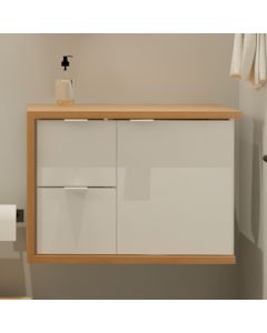 Gabinete Toucador para Banheiro Florença 66,6cm sem Cuba Branco