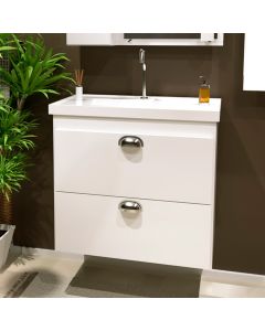 Gabinete Toucador para Banheiro Veneza com Cuba 58cm Branco